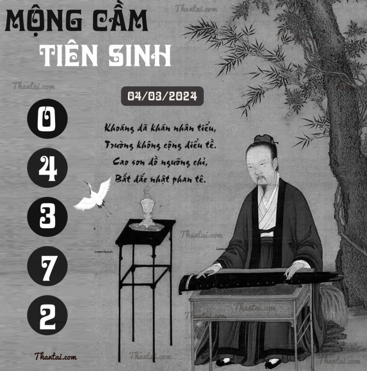 MỘNG CẦM TIÊN SINH 18/02/2024