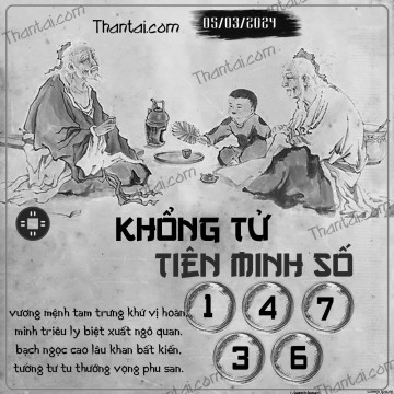 KHỔNG TỬ TIÊN MINH SỐ 05/03/2024