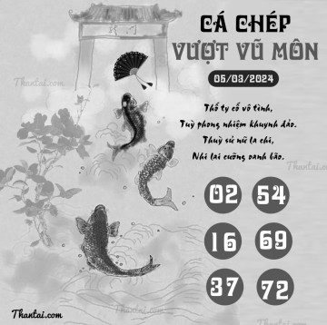 CÁ CHÉP VƯỢT VŨ MÔN 05/03/2024