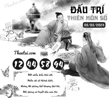 ĐẤU TRÍ THIÊN MÔN SỐ 05/03/2024
