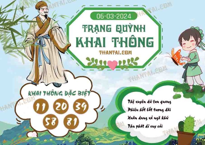 Trạng Quỳnh Khai Thông 20/02/2024