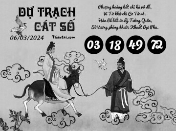 DỰ TRẠCH CÁT SỐ 06/03/2024