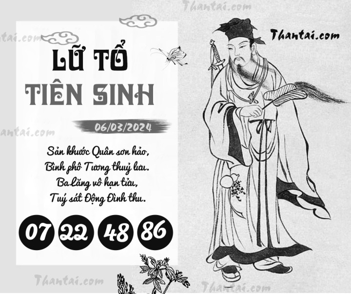 LỮ TỔ TIÊN SINH 20/02/2024