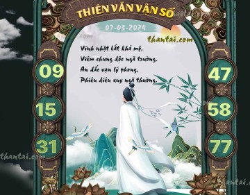 THIÊN VĂN VẬN SỐ 07/03/2024