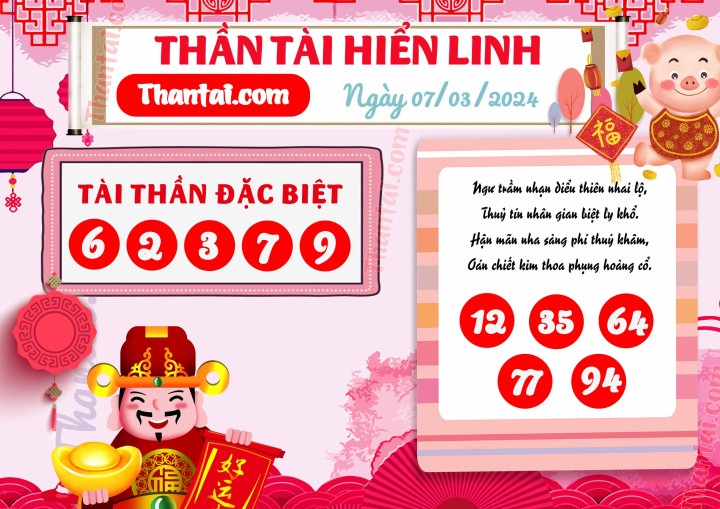 THẦN TÀI HIỂN LINH 21/02/2024