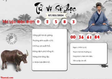 TỬ VI SỐ HỌC 07/03/2024