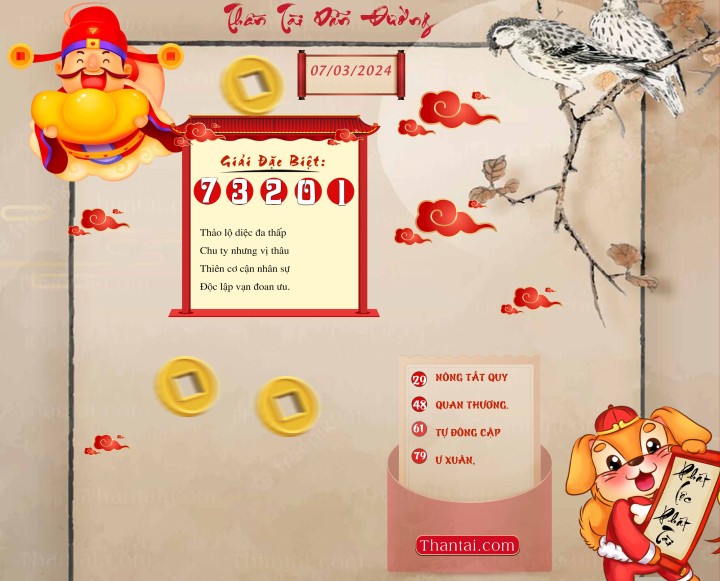 THẦN TÀI DẪN ĐƯỜNG 21/02/2024