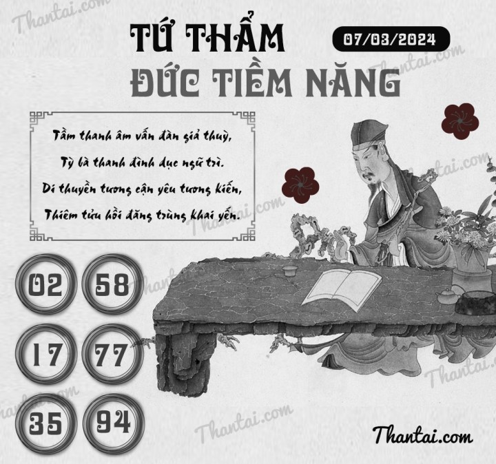 TỨ THẨM ĐỨC TIỀM NĂNG 21/02/2024