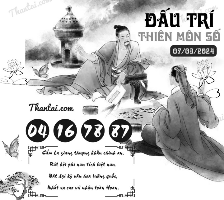 ĐẤU TRÍ THIÊN MÔN SỐ 21/02/2024
