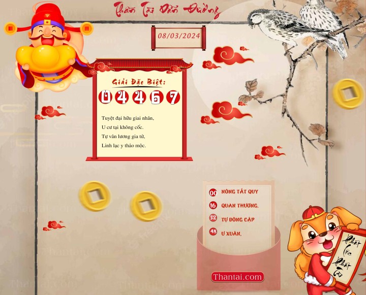 THẦN TÀI DẪN ĐƯỜNG 22/02/2024