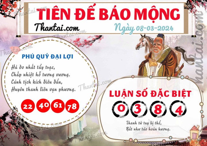 Tiên Đế Báo Mộng 22/02/2024
