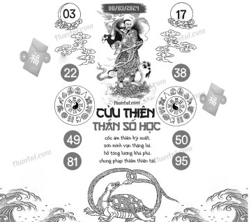 CỬU THIÊN THẦN SỐ HỌC 08/03/2024