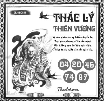 THÁC LÝ THIÊN VƯƠNG 08/03/2024