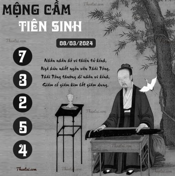 MỘNG CẦM TIÊN SINH 08/03/2024