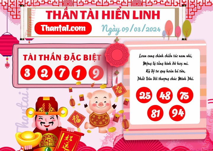 THẦN TÀI HIỂN LINH 23/02/2024