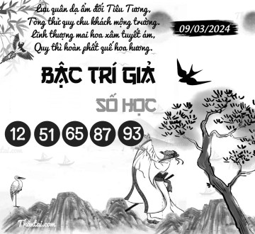 BẬC TRÍ GIẢ SỐ HỌC 09/03/2024