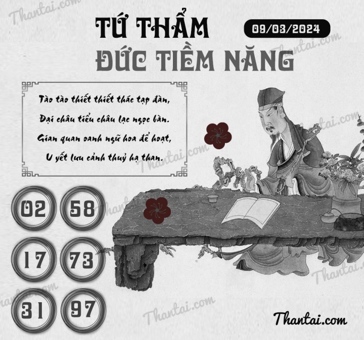 TỨ THẨM ĐỨC TIỀM NĂNG 23/02/2024