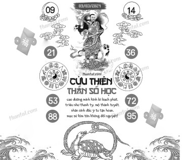 CỬU THIÊN THẦN SỐ HỌC 09/03/2024