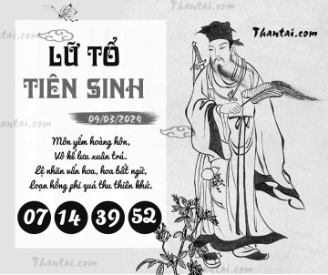 LỮ TỔ TIÊN SINH 09/03/2024