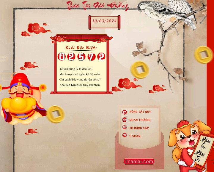 THẦN TÀI DẪN ĐƯỜNG 24/02/2024