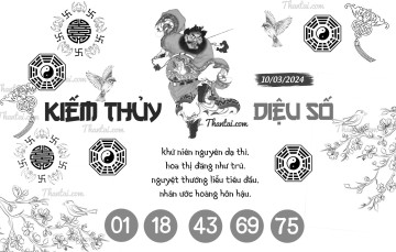 KIẾM THỦY DIỆU SỐ 10/03/2024