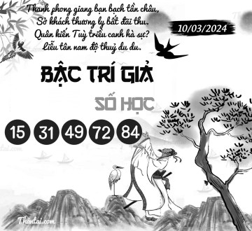 BẬC TRÍ GIẢ SỐ HỌC 10/03/2024