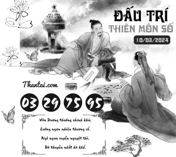 ĐẤU TRÍ THIÊN MÔN SỐ 10/03/2024