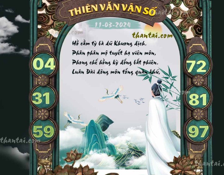 THIÊN VĂN VẬN SỐ 25/02/2024