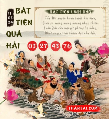 BÁT TIÊN QUÁ HẢI 11/03/2024