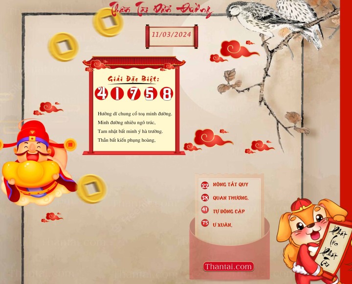 THẦN TÀI DẪN ĐƯỜNG 25/02/2024