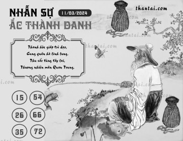 NHẪN SỰ ẮC THÀNH DANH 11/03/2024