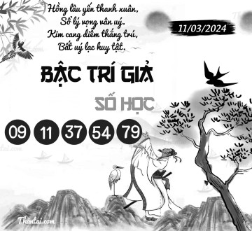 BẬC TRÍ GIẢ SỐ HỌC 11/03/2024