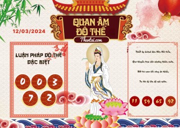 Quan Âm Độ Thế 12/03/2024