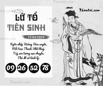 LỮ TỔ TIÊN SINH 12/03/2024