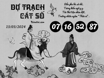 DỰ TRẠCH CÁT SỐ 13/03/2024