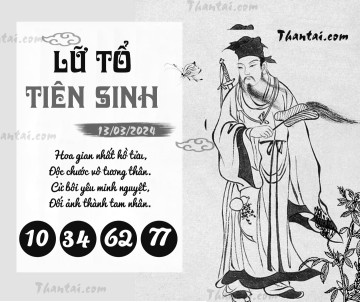 LỮ TỔ TIÊN SINH 13/03/2024