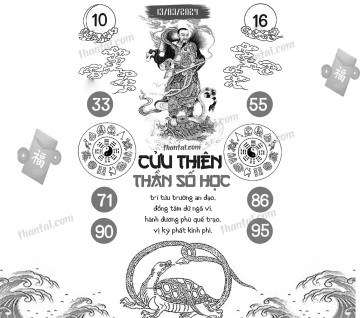 CỬU THIÊN THẦN SỐ HỌC 13/03/2024