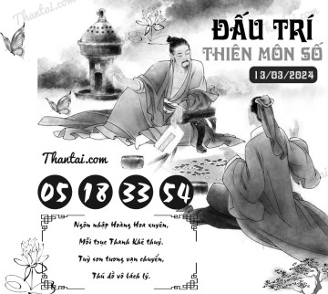 ĐẤU TRÍ THIÊN MÔN SỐ 13/03/2024