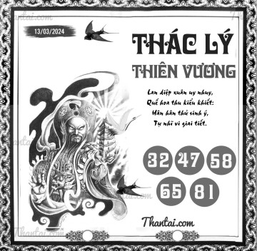 THÁC LÝ THIÊN VƯƠNG 13/03/2024