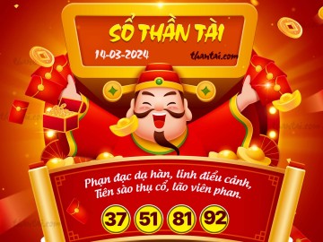 SỔ THẦN TÀI 14/03/2024