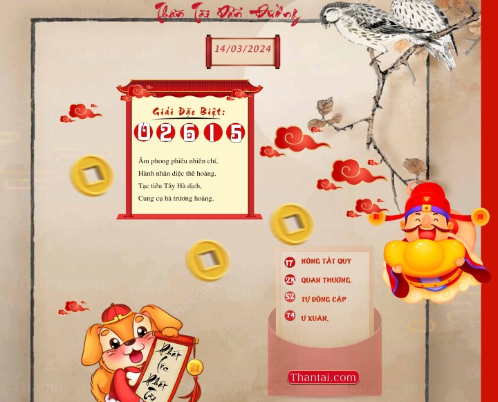 THẦN TÀI DẪN ĐƯỜNG 28/02/2024