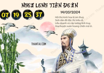 Ngọa Long Tiên Đoán 14/03/2024