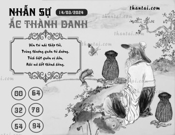 NHẪN SỰ ẮC THÀNH DANH 14/03/2024