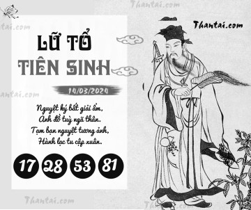 LỮ TỔ TIÊN SINH 14/03/2024