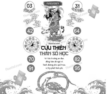 CỬU THIÊN THẦN SỐ HỌC 14/03/2024