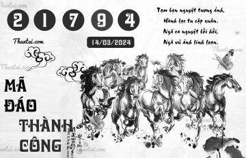 MÃ ĐÁO THÀNH CÔNG 14/03/2024