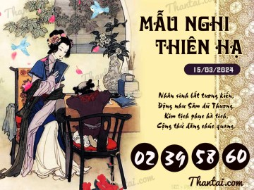 Mẫu Nghi Thiên Hạ 15/03/2024