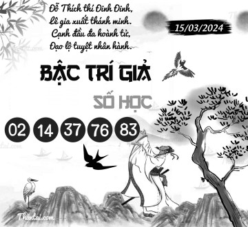 BẬC TRÍ GIẢ SỐ HỌC 15/03/2024