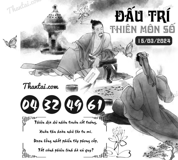 ĐẤU TRÍ THIÊN MÔN SỐ 29/02/2024