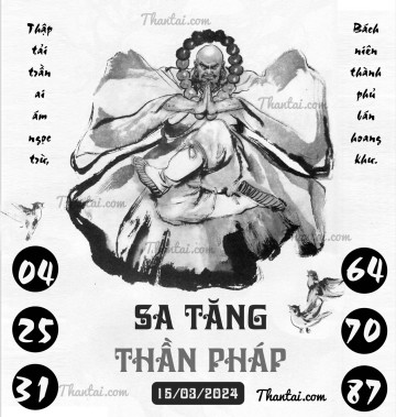 SA TĂNG THẦN PHÁP 15/03/2024